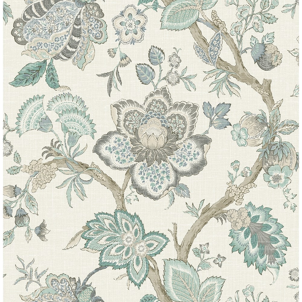 Seabrook Designs Bernadette Jacobean Nonwoven Unpasted Wallpaper
