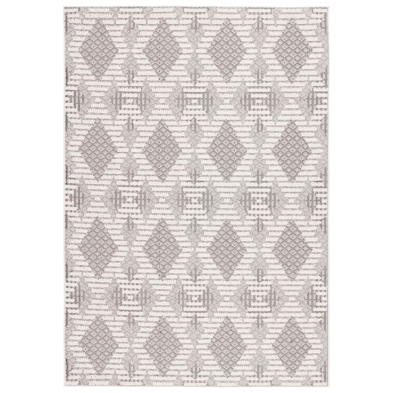 SAFAVIEH Global Rozinka Geometric Rug - 4' x 6' - Grey/Ivory