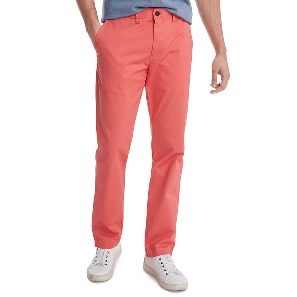 Tommy Hilfiger Mens Pants Pink Size 38x30 Custom Slim Fit Chino Stretch. Opens flyout.