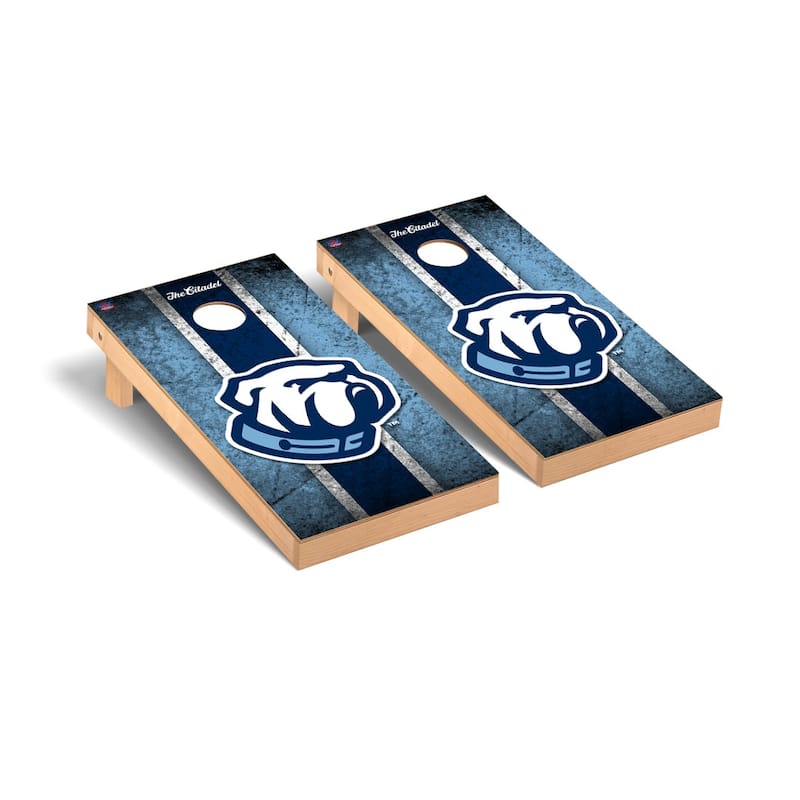 Citadel Military Bulldogs 2x4 Pro Cornhole Boards - V9 - Include Team Bags + Carry Case