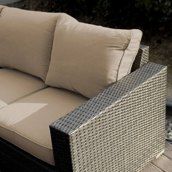 Shop Costway 7pc Outdoor Patio Sectional Furniture Pe Wicker Rattan Sofa Set Deck Couch As Pic Overstock 18298481