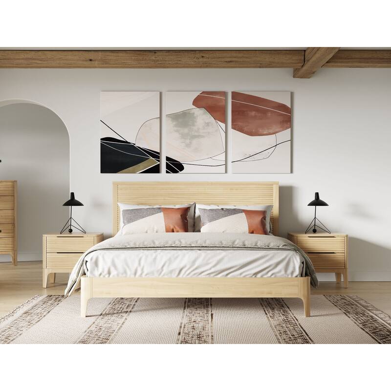 Modrest Seattle Modern Natural Oak Bed