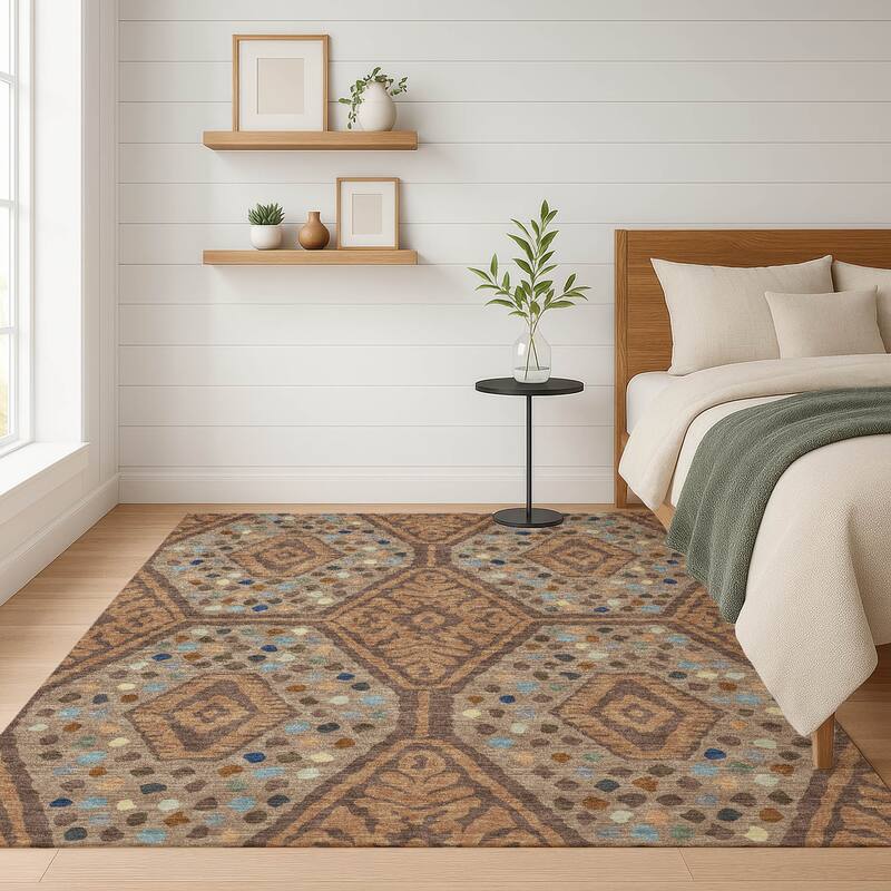 Machine Washable Indoor/ Outdoor Global Nipsey Chantille Rug