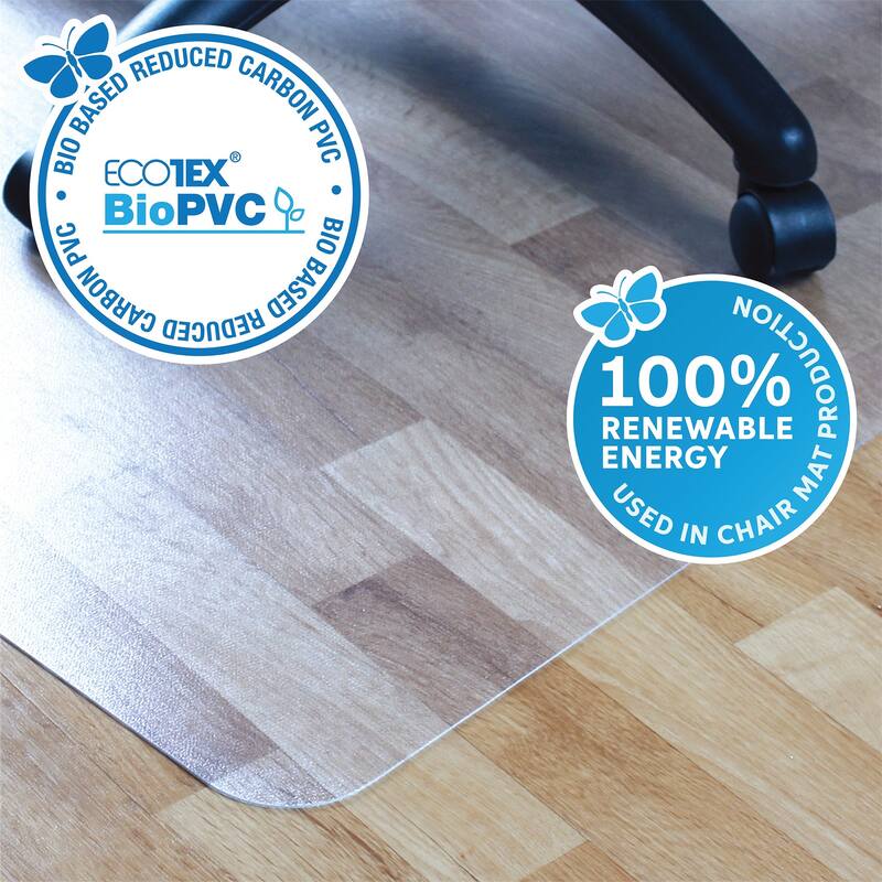 Ecotex BioPVC Chair Mat for Hard Floors - 46" x 60"