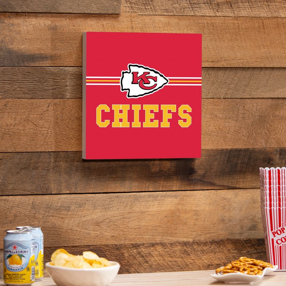 Kansas City Chiefs Wooden Door Decor Wall Sign - Multi-Color