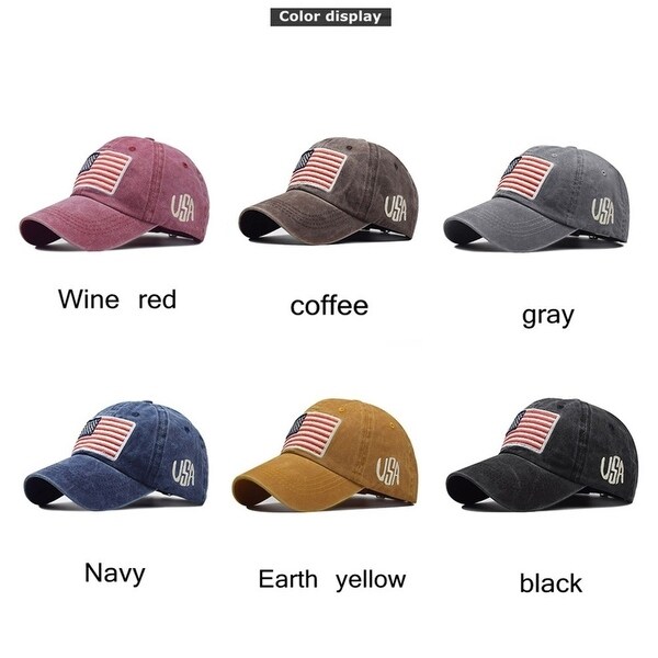 Usa Flag Messy Cap. Opens flyout.