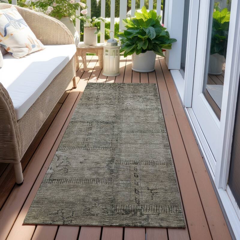 Machine Washable Indoor/ Outdoor Chantille Boho Moroccan Rug