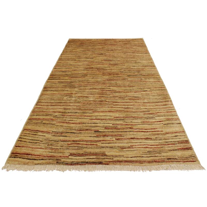 Boho Earthline Gabbeh Hand Knotted Wool Area Rug