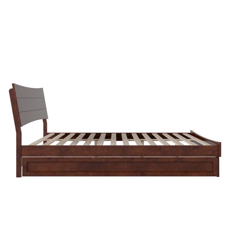 Phoenix Wood Platform Bed with Trundle