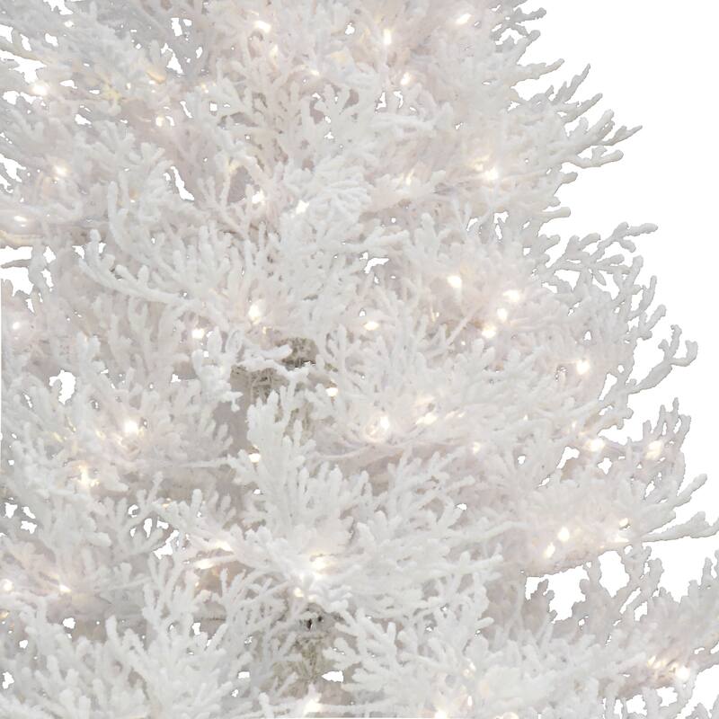 National Tree Company 9 ft. HGTV Home Collection Pre-Lit Christmas by the Sea Coral Tree - 9 Foot