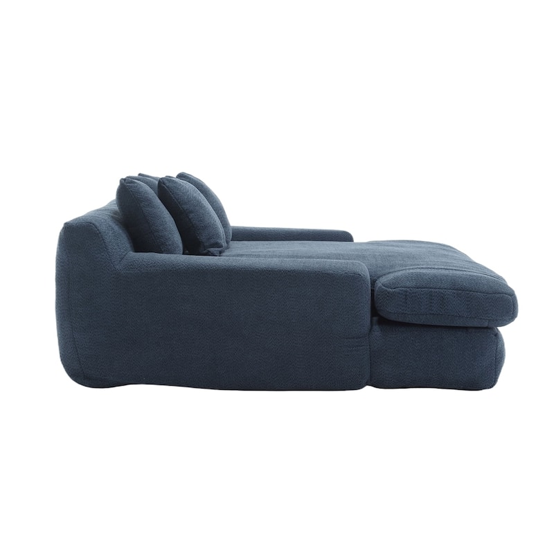 2-seater lazy sofa With 5 back pillows,Comfy Sofa- Deep Seat Couch for Living Room