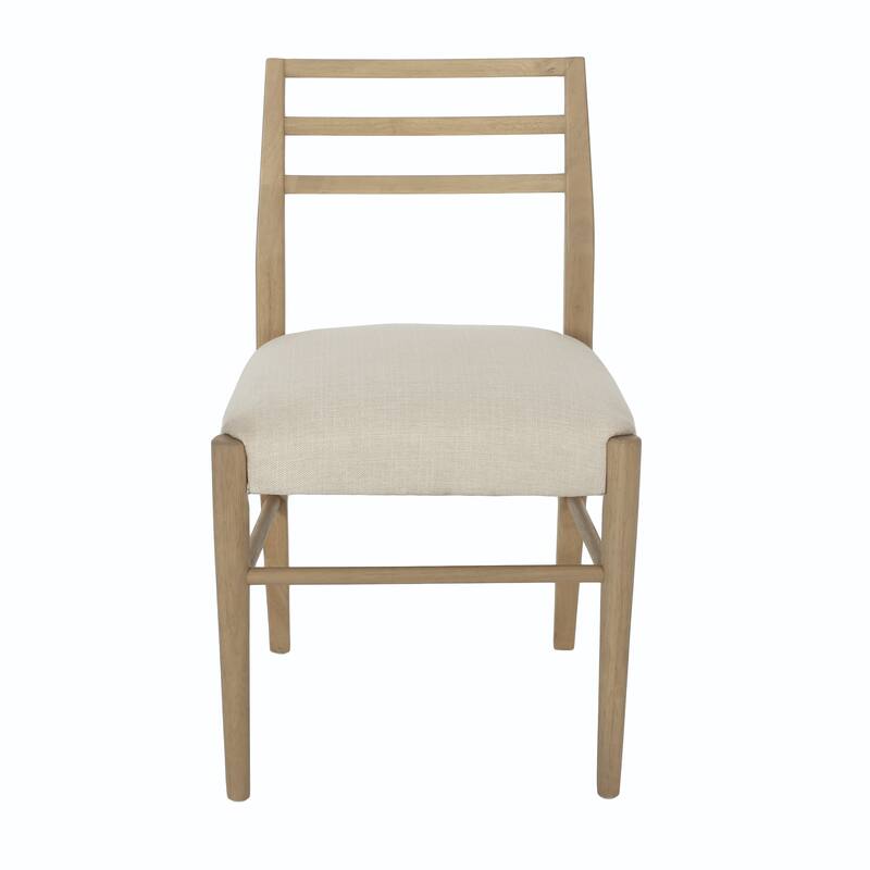 Fescue Fabric and Rubberwood Upholstered Dining Chairs (Set of 2) by Christopher Knight Home