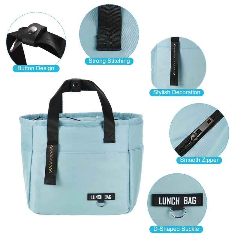 Insulated Lunch Bag Reusable Thermal Lunch Box Leakproof Cooler Bag