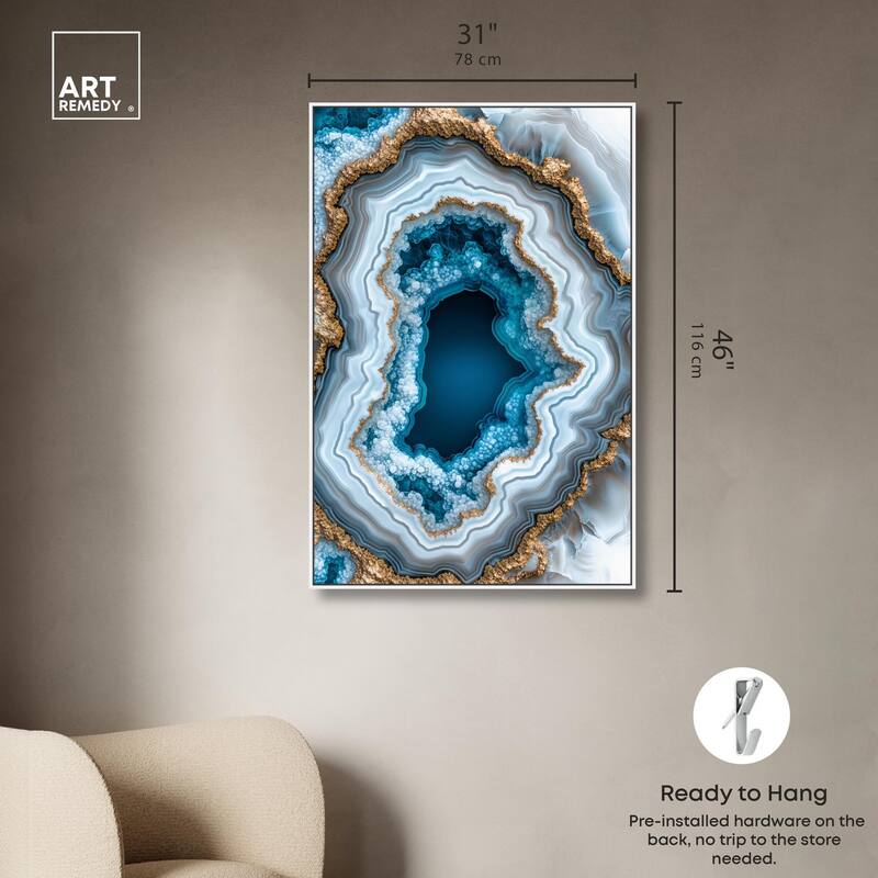 Gilded Geode Eye II Canvas by Art Remedy