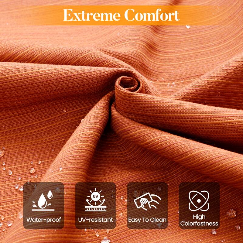 HOOOWOOO 10-piece Patio Furniture Set with Swivel Rocking Chairs Wicker Conversation Set