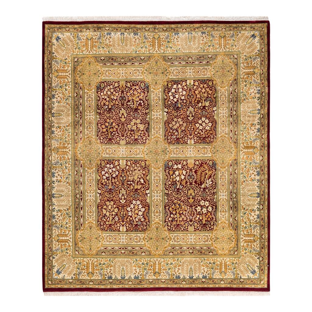 Overton Mogul, One-of-a-Kind Hand-Knotted Area Rug - Red, 6' 1" x 6' 10" - 6'1" x 6'10"