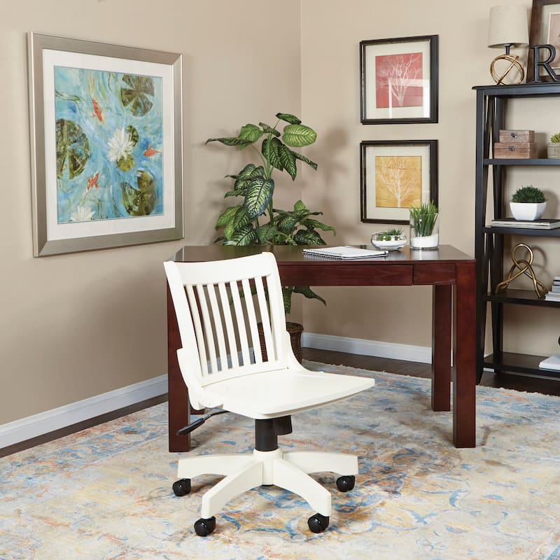 Copper Grove Hakai Wooden Bankers Chair - White