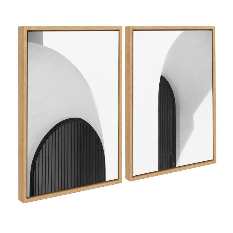 Kate and Laurel Sylvie Doorway 1 2 Framed Canvas Art by Alicia Abla