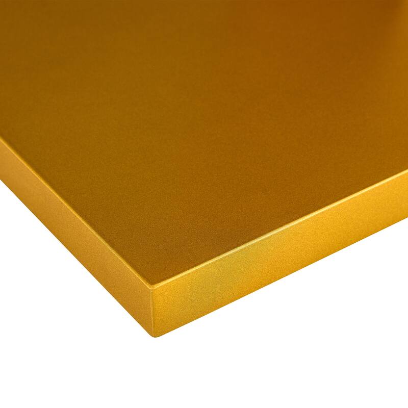 Modern Minimalist Coffee Table. Tempered Glass With Stickers Tabletop,En Mdf Pillars