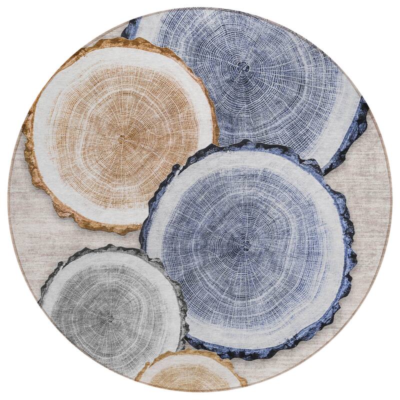 Alfiv Nature Weather Resistant Blended Style Outdoor Rug