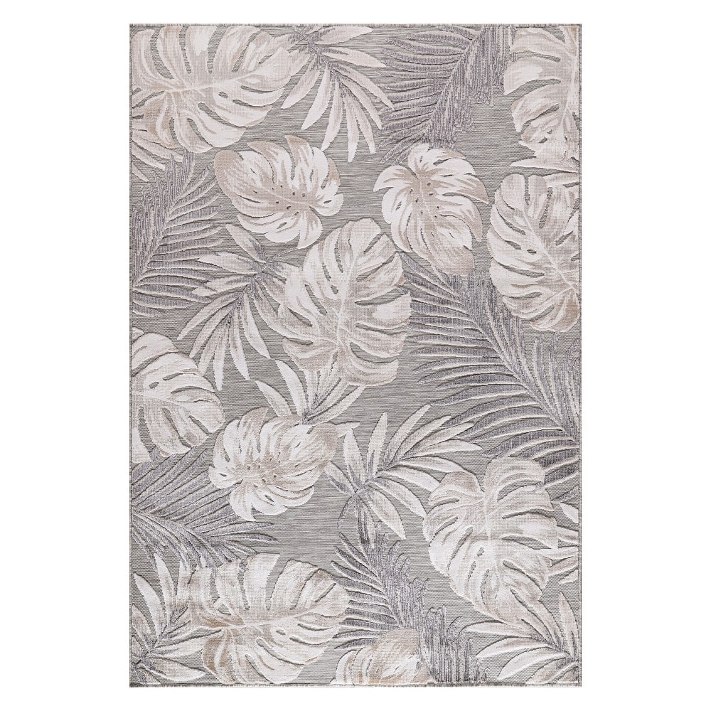 Beverly Rug Equator Leaf Botanical Indoor Outdoor Area Rug
