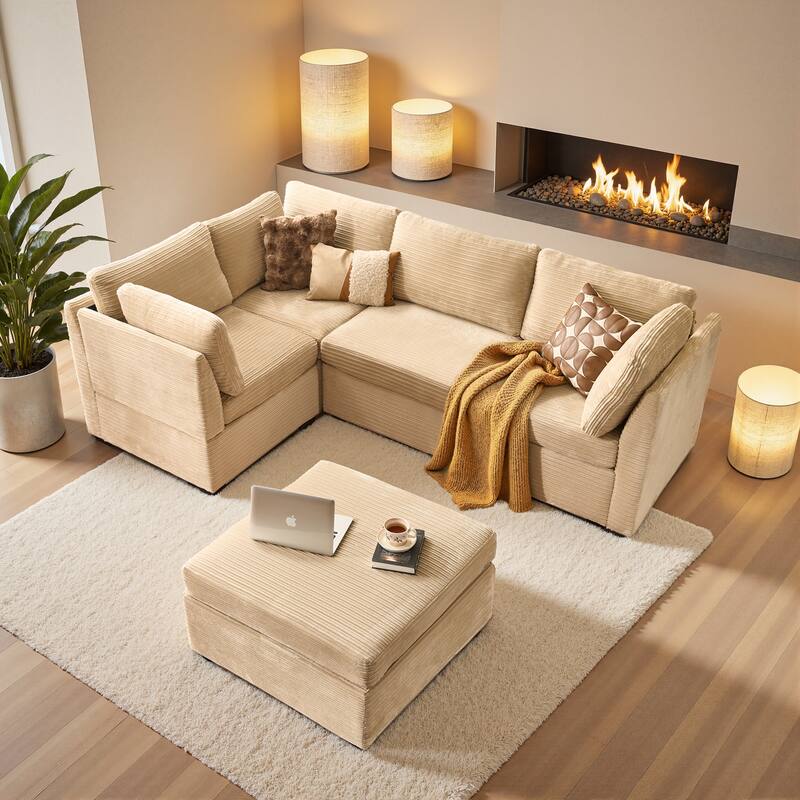 OVIOS Modular Cloud-Like Sofa (with Ottoman)