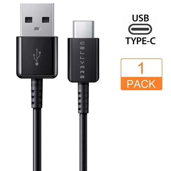 Type C Charge & Sync Cable 3 Ft (0,9m) USB C-USB A for Samsung Galaxy,Pixel,Lg,Nintendo Switch. Opens flyout.