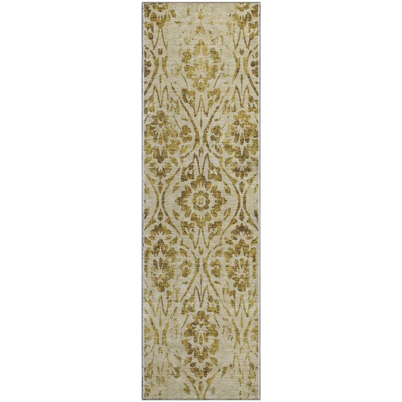 Premium Washable Super Soft Floral Damask Mayfield Rug
