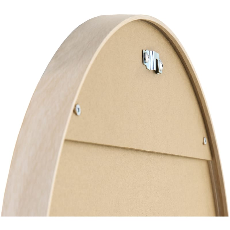 Livabliss Aranya Modern Aluminum Oval Pill-Shaped Accent Mirror