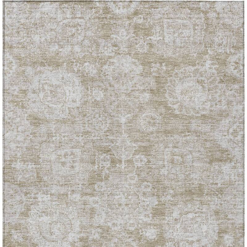 HomeRoots Floral Transitional Rectangle Outdoor Rug