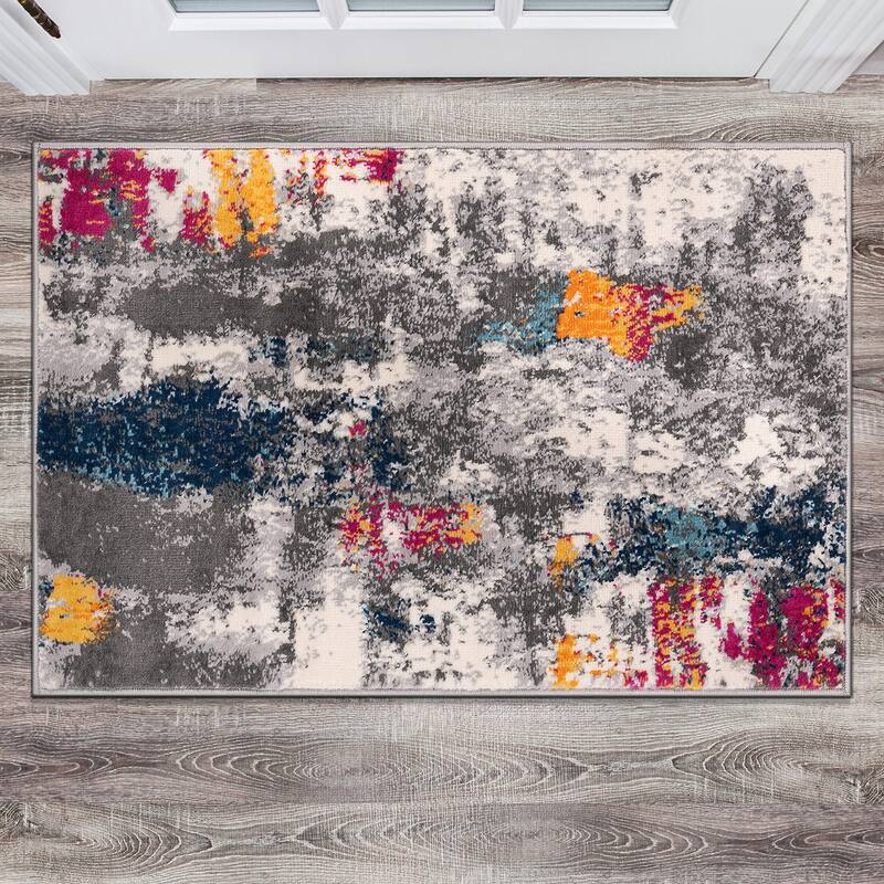 World Rug Gallery Cardiff Contemporary Abstract Area Rug