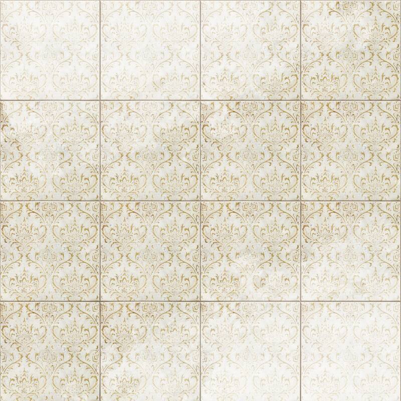 Merola Tile Milano Decor Daman Beige 7-7/8" x 7-7/8" Ceramic Wall Tile