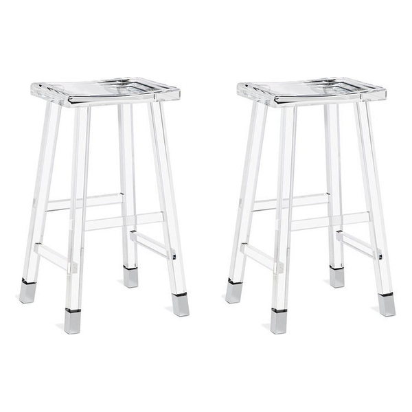 Acrylic counter stools backless 2025