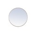 preview thumbnail 11 of 186, Carson Carrington Labbemala Metal Frame Round Mirror