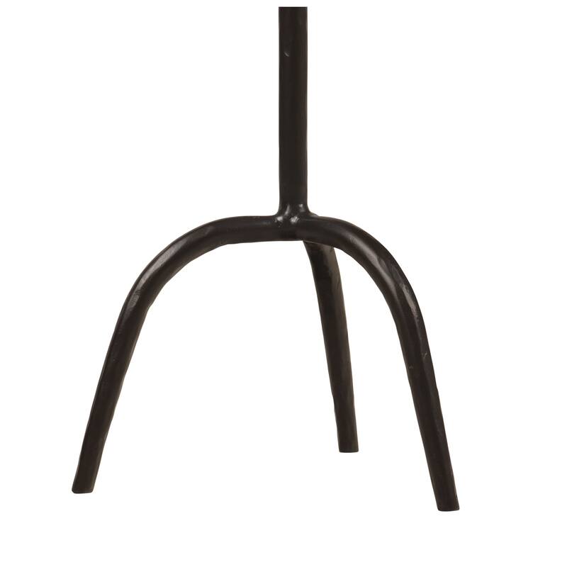 Rock Tray Top Tripod Accent Table in Gunmetal