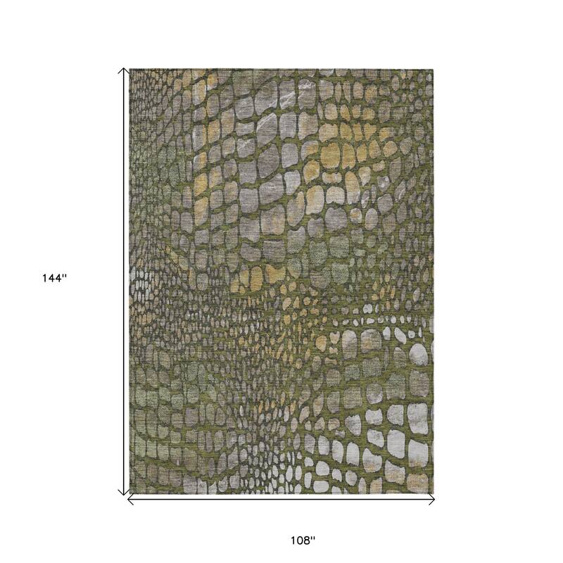 HomeRoots Abstract Transitional Rectangle Outdoor Rug
