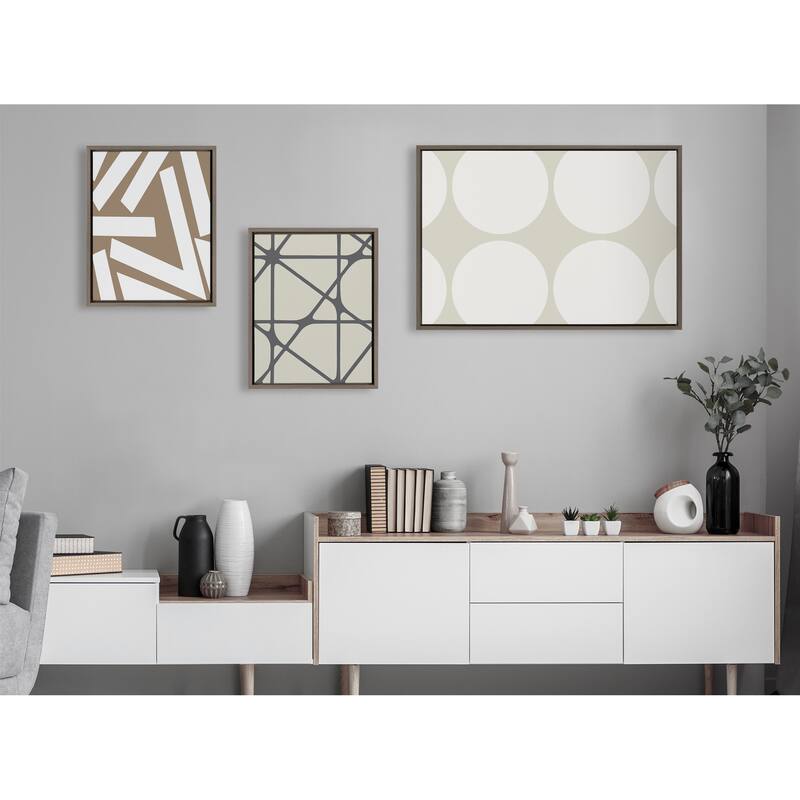 Kate and Laurel Sylvie Neutral Canvas by The Creative Bunch Studio