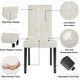 preview thumbnail 7 of 7, Tufted Dining Room Chairs Set of 2, Parsons Diner Chairs Upholstered Side Kitchen Chairs with Solid Wood Legs and Padded Seat