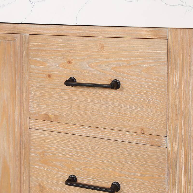 Leon 48 in. Single Bathroom Vanity with Composite Stone Top