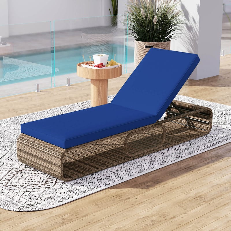 Costway 1/2 PCS Outdoor Chaise Lounge Chair with Adjustable Backrest - See Details