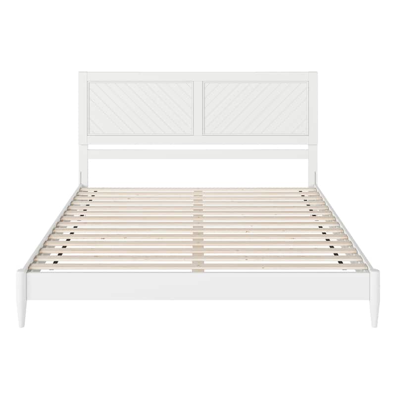 Berkshire Solid Wood Low Profile Platform Bed