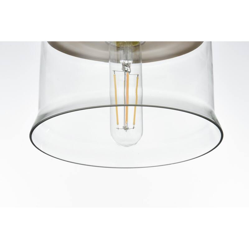 Elegant Lighting Kenna Single Light 7" Wide Mini Pendant with Clear