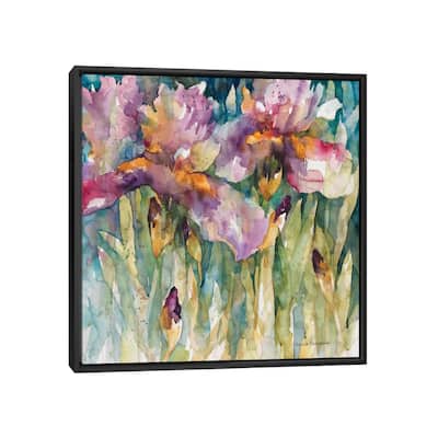 iCanvas "Siberian Iris" by Annelein Beukenkamp Framed Canvas Print