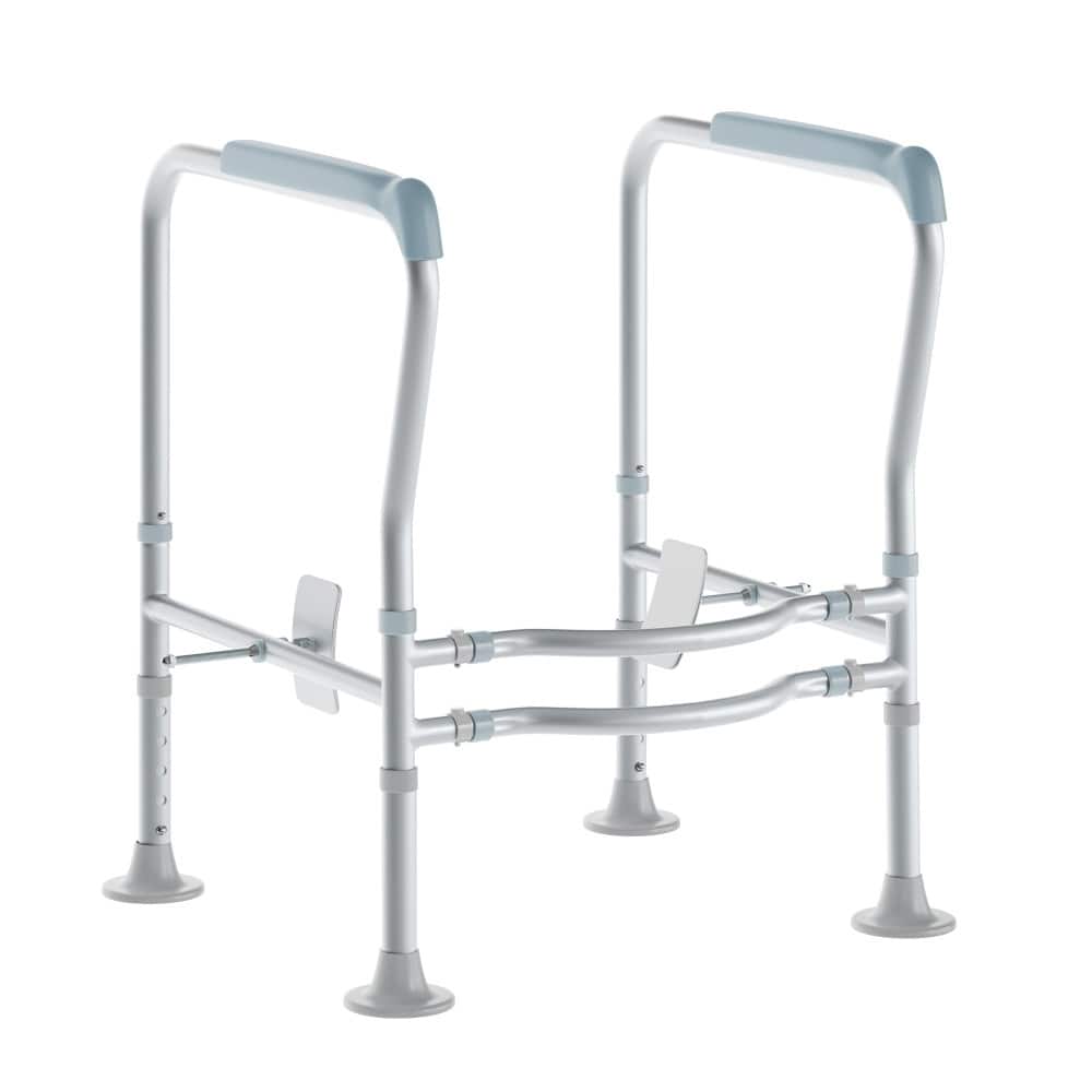 Adjustable Toilet Safety Rail with Padded Handles and Metal Frame - 23.5" - 27.25"W x 21.5"D x 26.25" - 30"H
