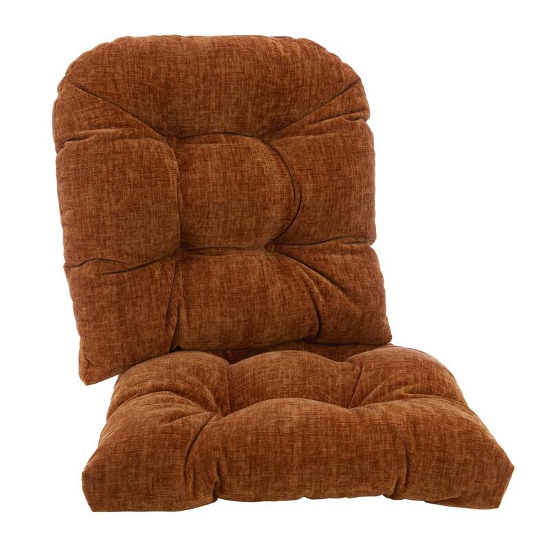 Klear Vu Gripper Overstuffed Universal Non-Slip Dining Chair Cushions - Plush Spice