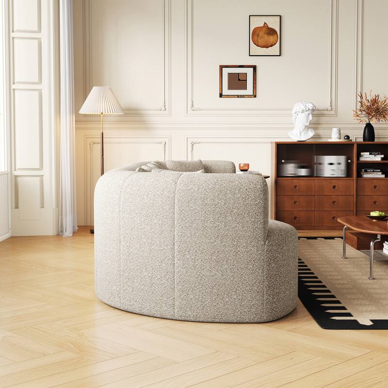 Oversized Cloud-Like Lounge Sofa, Sleeper Sofa with 6 Pillows, Four-Seater Loveseat Recliner Sofa with Deep Seat