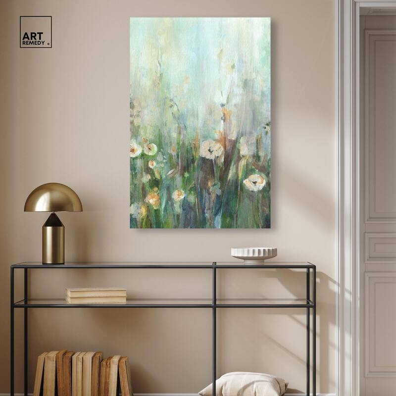 Harmony Green II Canvas by Art Remedy, Gallery Wrapped