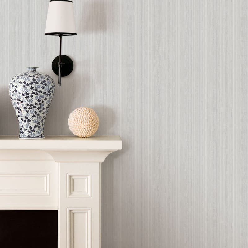 Galerie Wallcoverings Nordic Elements Thin Stripe Texture Non-woven Metallic Wallpaper Roll