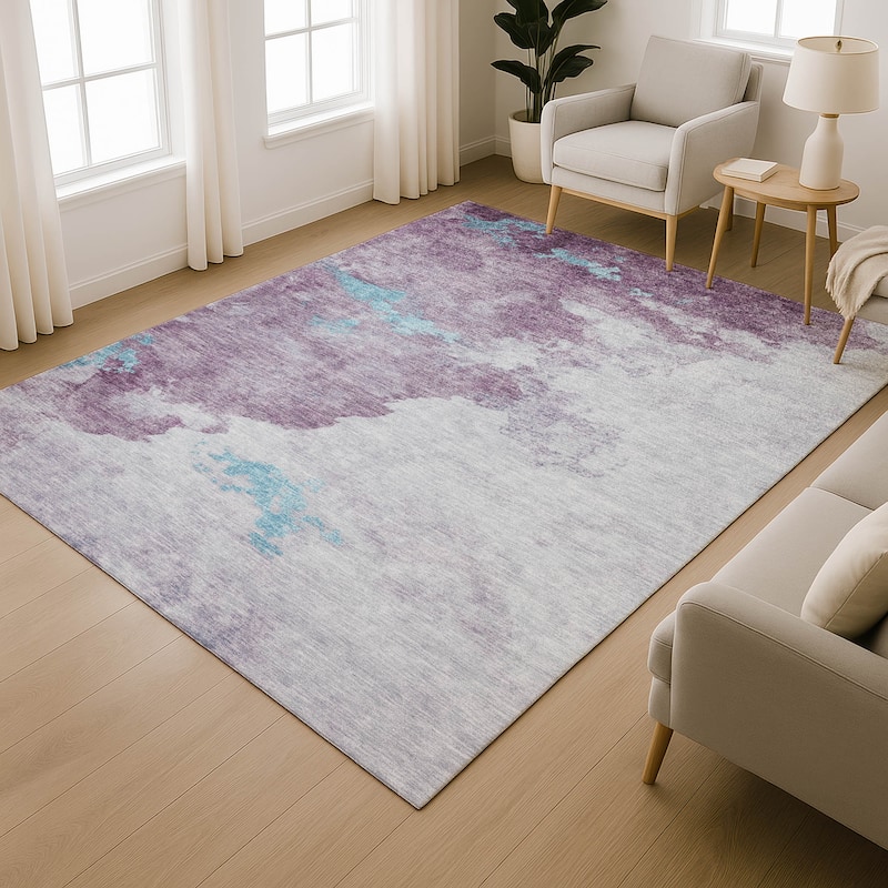 Premium Washable Super Soft Modern Storm Mayfield Rug