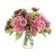 preview thumbnail 1 of 3, Real Touch Hydrangea and Dahlia Arrangement - 16